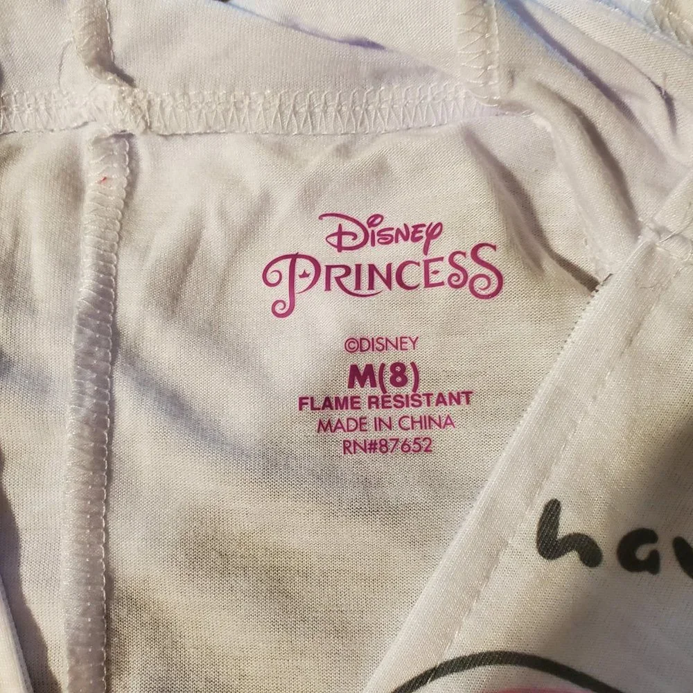 Disney - Girls' The Little Mermaid Pajama Romper White - Picture 4 of 7